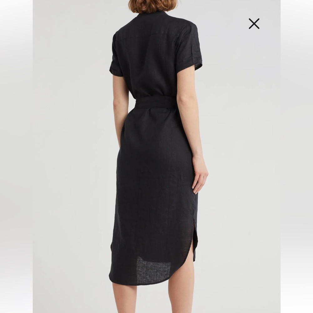 James Perse Elongated Linen Shirtdress - Picture 2 of 4